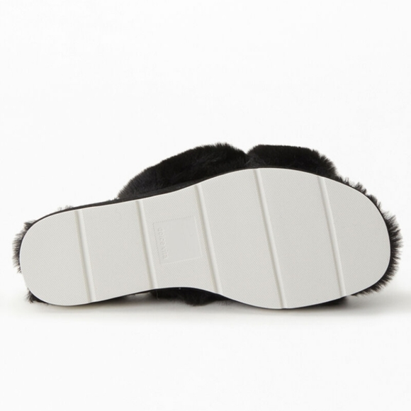 Dolce Vita Pillar Crossband Slippers Black - Picture 4 of 9
